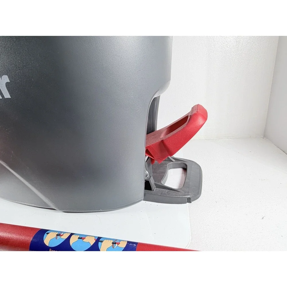 O-Cedar wring Microfiber Mop & Bucket Floor Cleaning System - Gray/Red